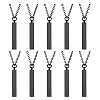 CHGCRAFT 10Pcs Brass Coated Iron Pendant Necklace NJEW-CA0001-17EB-1