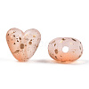 Transparent Frosted Spray Painted Acrylic Beads X1-FACR-TAC0004-02B-2