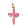 Brass Enamel Pendants KK-CBAEEA8-10D-G-1