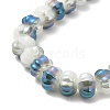 Two Tone Electroplate Glass Beads GLAA-G106-02A-4