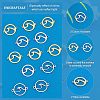 12Pcs 2 Colors 201 Stainless Steel Connector Charms STAS-UN0036-95-3