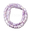 Electroplate Glass Beads Strands GLAA-D013-06G-2