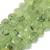 Natural Prehnite Beads Strands G-I376-A02-01-1