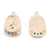 Brass Micro Pave Colorful Cubic Zirconia Pendants KK-N216-578LG-1