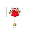 Christmas Velvet Christmas Tree with Iron Bell Pendant Decorations PW-WG7222C-01-1