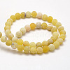 Frosted Natural Weathered Agate Beads Strands G-F367-6mm-11-4