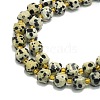 Natural Dalmatian Jasper Beads Strands G-I376-D85-01-3