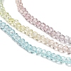 Transparent Painted Glass Beads Strands X1-DGLA-A034-T2mm-A15-4