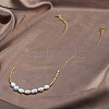 Potato Natural Freshwater Pearl Bib Necklaces NJEW-G153-01G-4