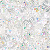 Transparent & Opaque Acrylic Bead OACR-TAC0002-08E-4