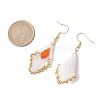 Glass Seed Beads Dangle Earrings EJEW-MZ00327-3