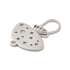 Non-Tarnish 201 Stainless Steel Pendants STAS-E175-06P-2