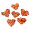Heart Natural Drusy Citrine Display Decorations PW-WGAA3BE-02-5