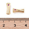 Brass Micro Pave Cubic Zirconia KK-C051-57G-02-3