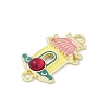 Alloy Enamel Chinese House Connector Charms PALLOY-R151-73G-01-2