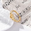 Brass Cuff Finger Rings RJEW-G337-24G-1