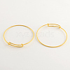 Adjustable Brass Expandable Bangle Making BJEW-R032-G-1