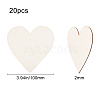 Unfinished Wood Heart Cutout Shape WOOD-WH0101-37E-2