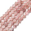 Natural Strawberry Quartz Beads Strands G-B138-C17-01-2