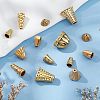  80Pcs 8 Style Tibetan Style Alloy Beads Cone & Caps FIND-NB0003-15-5