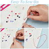 200Pcs 20 Colors Resin Buttons BUTT-AN0001-05-3