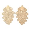 Long-Lasting Plated Brass Filigree Pendants KK-K336-09KCG-1