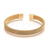 Unisex 304 Stainless Steel Mesh Bangles BJEW-L643-15-2