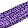 Braided Imitation Leather Cords LC-S002-5mm-09-2