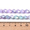 Anti-Tarnish Electroplate Glass Beads Strands GLAA-T025-8mm-13H-4