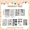   9 Sheets 9 Styles PVC Plastic Stamps DIY-PH0021-88-2