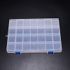 Rectangle PP Plastic Bead Storage Container CON-WH0080-80-2