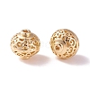 Brass Hollow Beads KK-P226-39CG-02-1