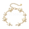 Summer Beach 304 Stainless Steel Turtle Starfish Link Chain Bracelet Making AJEW-JB01612-1