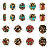 Handmade Tibetan Style Beads TIBEB-TAC0003-01-1