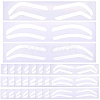 24Pcs 3 Styles Plastic Eyebrow Tattoo Practice Skin AJEW-CP0009-58A-1