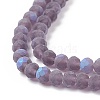 Half AB Color Plated Faceted Rondelle Glass Bead Strands EGLA-L007-F02-4mm-4