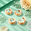 6 Pairs 2 Colors 304 Stainless Steel Huggie Hoop Earrings EJEW-GO0001-07-3