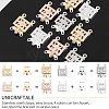 Unicraftale 40 Sets 4 Colors 304 Stainless Steel Box Clasps STAS-UN0023-03-4