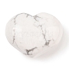 Natural Howlite Love Heart Stone G-I367-02D-1