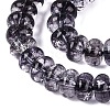 Crackle Transparent Glass Beads Strands GLAA-N074-02A-15-3