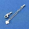 925 Sterling Silver Curb Chain Extender STER-G039-03A-S-2