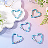 5Pcs Zinc Alloy Spring Gate Rings FIND-TA0009-73L-5