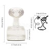 Clear Acrylic Soap Stamps DIY-WH0438-010-2