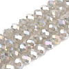 Electroplate Glass Beads Strands EGLA-A044-J6mm-B10-1