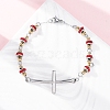 201 Stainless Steel Link Chain Bracelets BJEW-A032-01GP-03-1