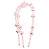 2 in 1 Silicone Baby Pacifier Holder Chains AJEW-G050-02C-1