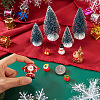 10Pcs 10 Style Christmas Resin Display Decorations DJEW-TA0001-03-6