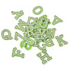 Alphabet Resin Rhinestone Patches DIY-TAC0005-45G-11