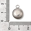 Birthstone Theme December 304 Stainless Steel Pendants STAS-G082-17P-12-3