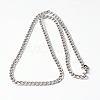 304 Stainless Steel Curb Chain Necklaces NJEW-I194-15-2